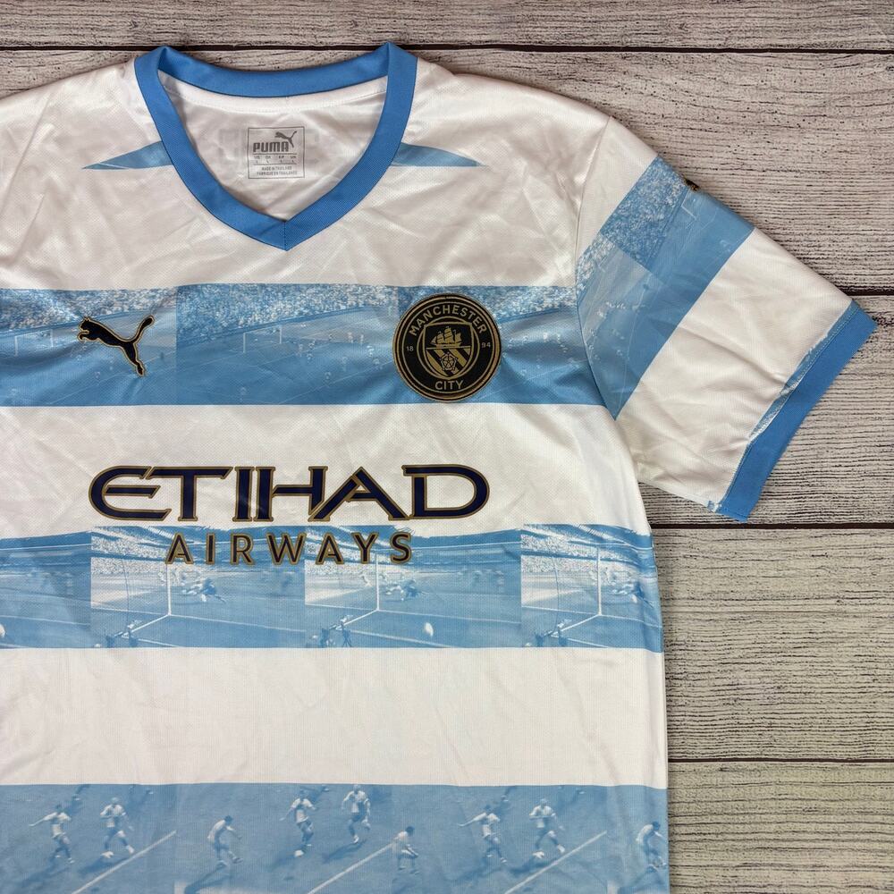 Puma Manchester City #15 Striped Soccer Jersey - Picture 3 of 9